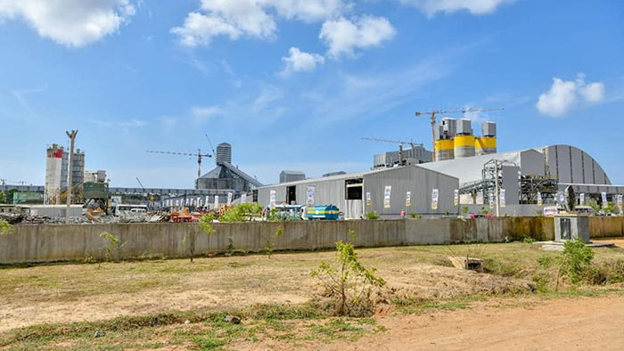 Sri Lanka's largest cement factory Lanwa Sanstha Cement Corporation declared open in Hambantota Sri Lanka