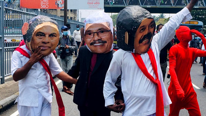 Massive Protest in Colombo by JVP against Sri Lanka Government’s decisions