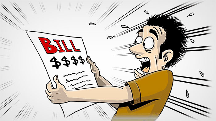 Utility bill price hike