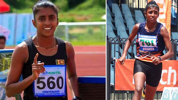 Sri Lankan athlete Kaushalya Madushani