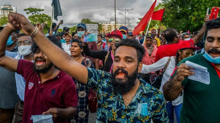 Sri Lankan protesters