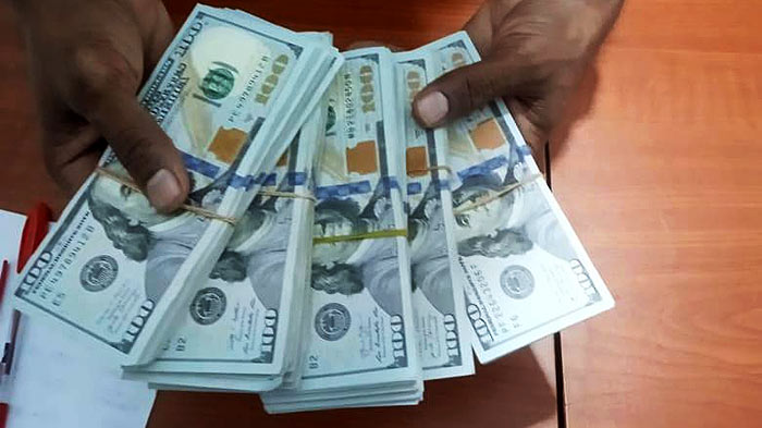 500 of USD 100 notes were recovered in Rajagiriya, Sri Lanka