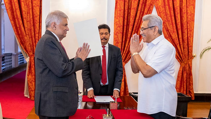 Ranil Wickremesinghe sworn in as the Finance Minister of Sri Lanka