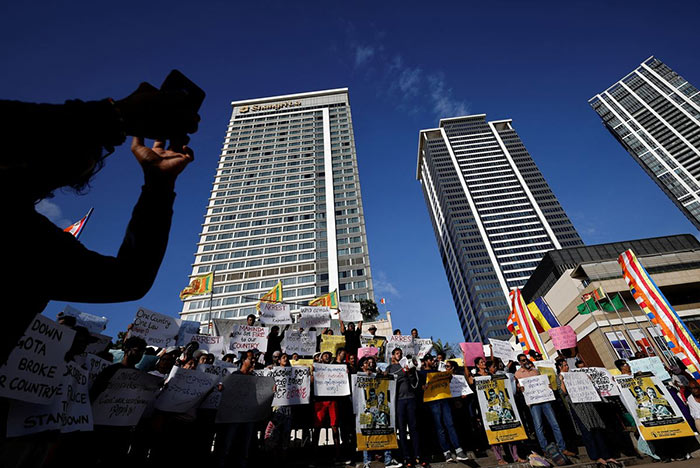 Sri Lankan protesters