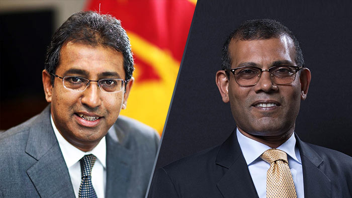 Harsha De Silva and Mohamed Nasheed