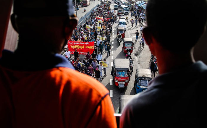 Protest against Sri Lanka President Gotabaya Rajapaksa