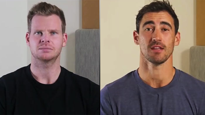 Steve Smith and Mitchell Starc