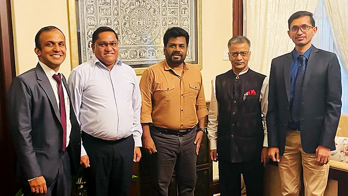 JVP leader Anura Kumara Dissanayake meets Indian High Commissioner Gopal Bagle