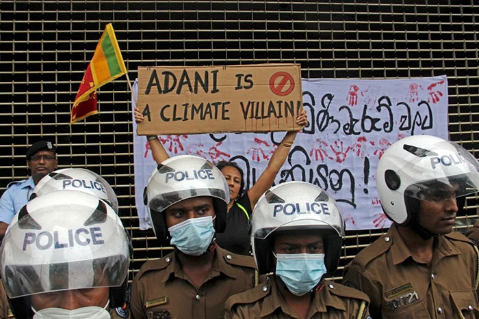 Protest in Sri Lanka against India’s Adani Group