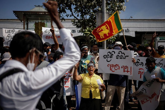 Protest in Sri Lanka