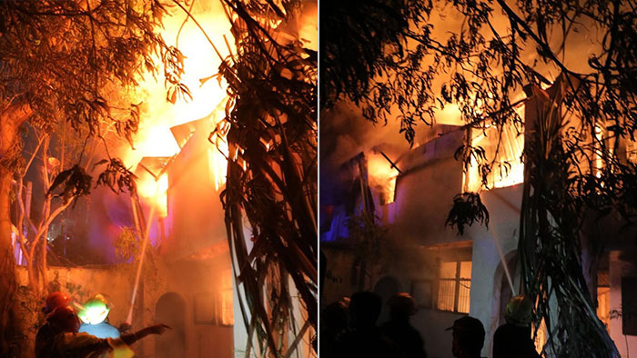 Sri Lankan President Ranil Wickremesinghe's house set on fire by protestors