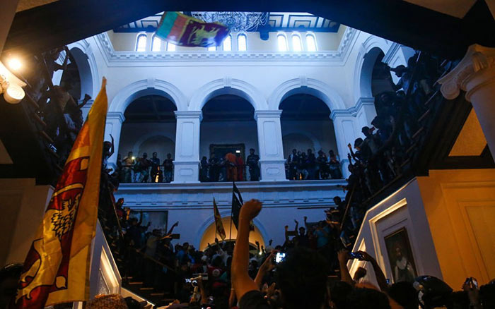 Sri Lankan Protesters have taken control of the Sri Lanka President’s House