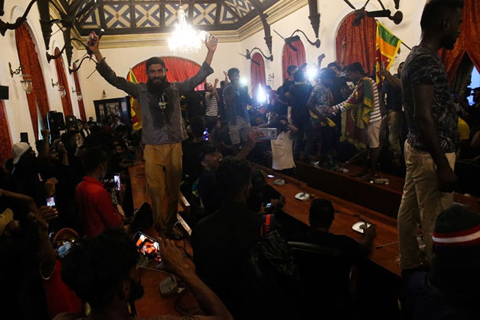 Sri Lankan Protesters have taken control of the Sri Lanka President’s House