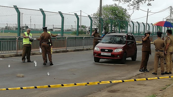 Two persons injured in a shooting near Negombo Court