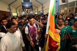 Sri Lankan Cricket Asian Champions return to Sri Lanka