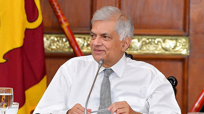 Sri Lanka President Ranil Wickremesinghe