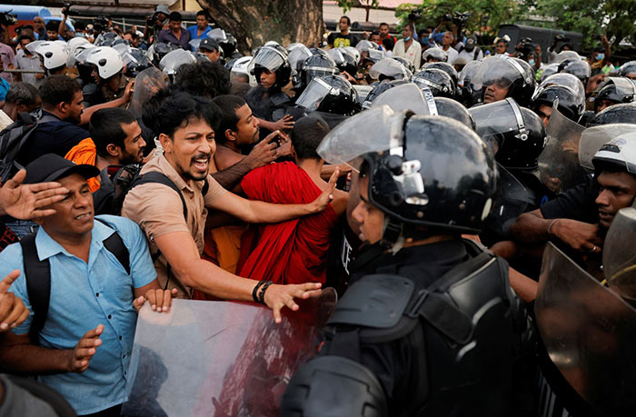 Protest in Sri Lanka