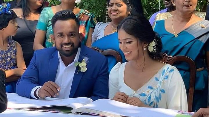 Sri Lankan Cricketer Charith Asalanka's wedding day