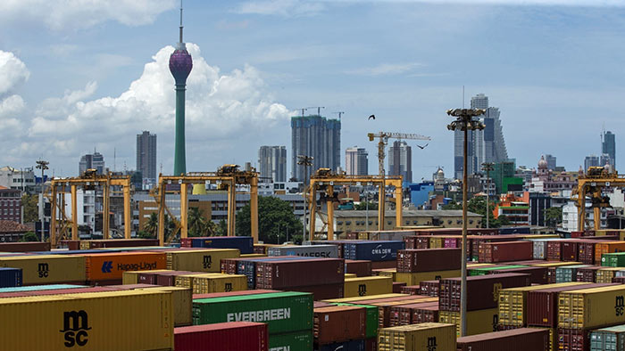 Port of Colombo in Sri Lanka