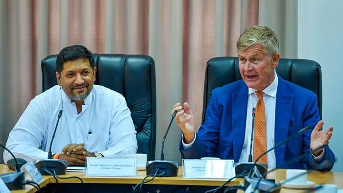 Ruwan Wijewardene and Erik Solheim