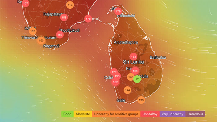 Sri Lanka air quality