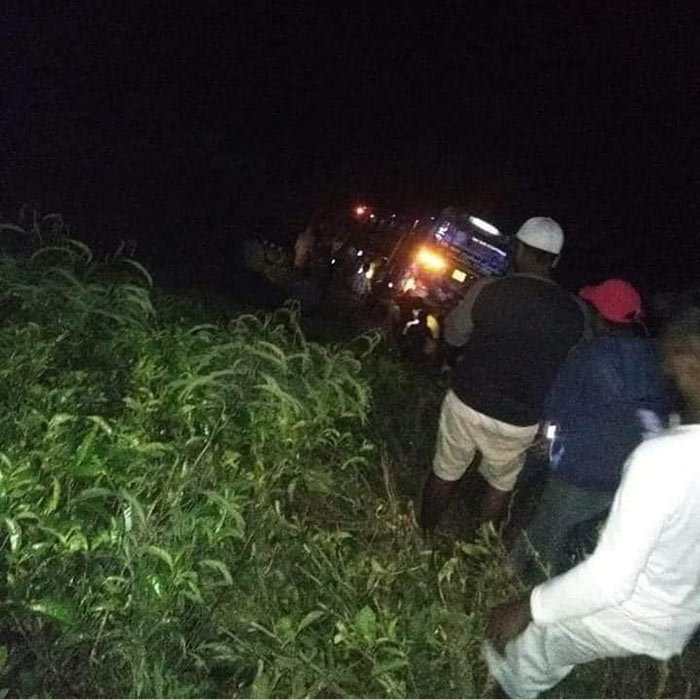 Fatal Bus van three wheeler accident at Nanu Oya in Nuwara Eliya