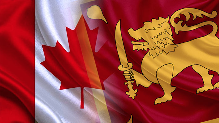 Canada Sri Lanka flags