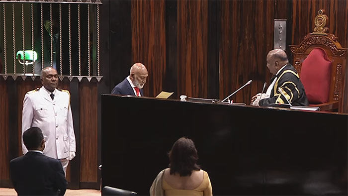 A.H.M. Fowzie sworn in as a Member of Parliament in Sri Lanka