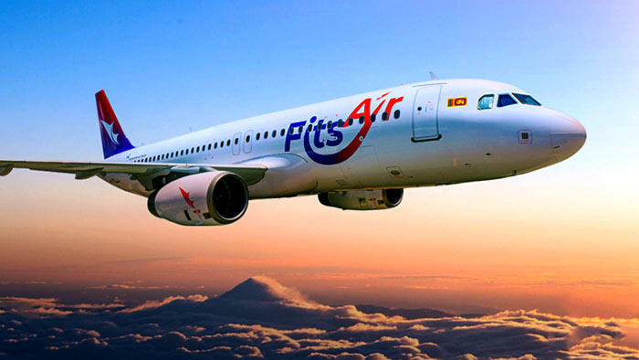 FitsAir plane in Sri Lanka