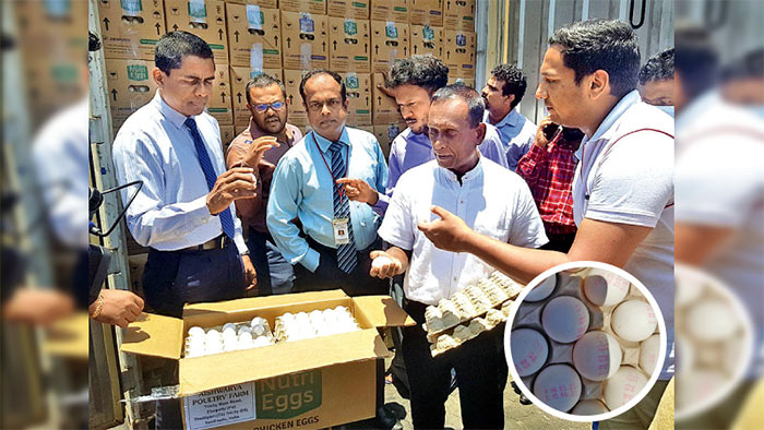 Indian eggs to Sri Lanka