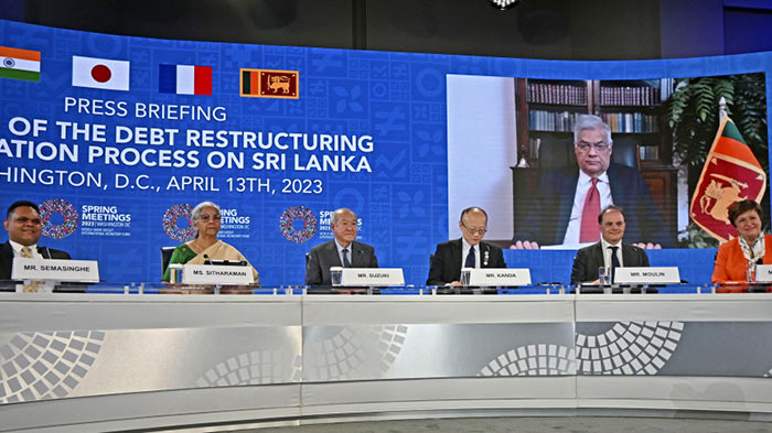 Launch of debt restructuring process on Sri Lanka