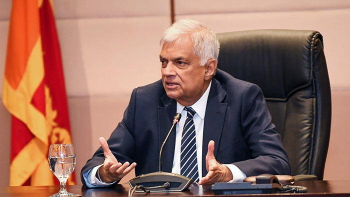 Sri Lanka President Ranil Wickremesinghe