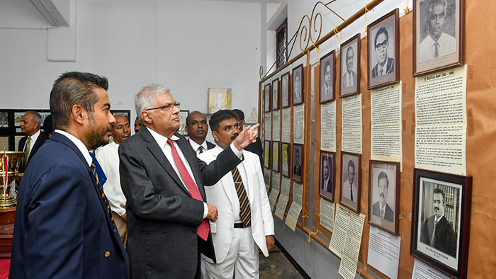 Sri Lanka President Ranil Wickremesinghe at Matara Rahula College