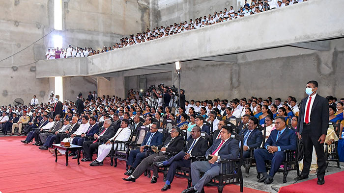Sri Lanka President Ranil Wickremesinghe at Matara Rahula College
