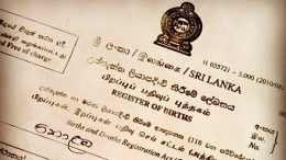 Birth certificate in Sri Lanka