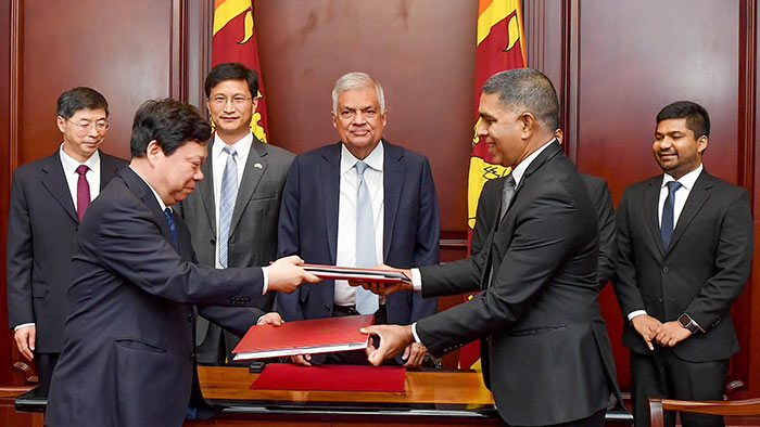 Sri Lanka signs an agreement with Sinopec company