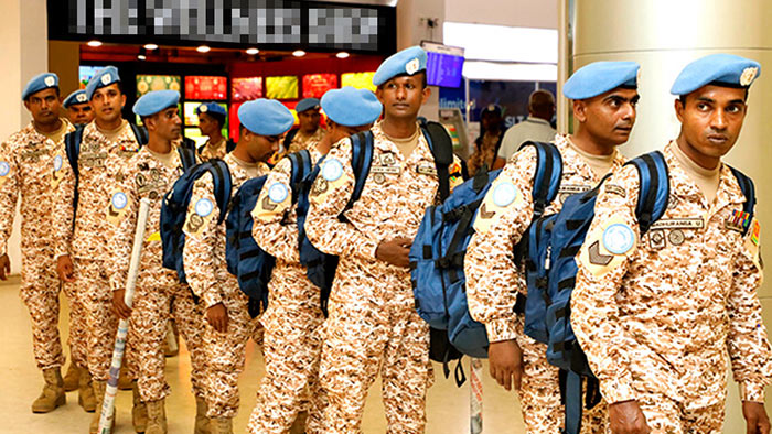 UN peacekeepers from Sri Lanka