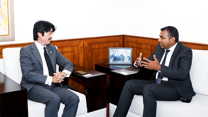 The Acting Ambassador of Japan to Sri Lanka Kotaro Katsuki meets Sri Lanka’s Acting Defence Minister Premitha Bandara Tennakoon