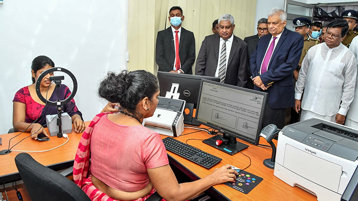 Launching ceremony of the online issuance of passports at the Homagama Divisional Secretariat Sri Lanka