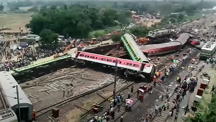 Odisha train collision in India