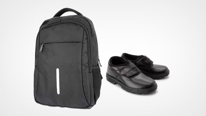 School bags and shoes