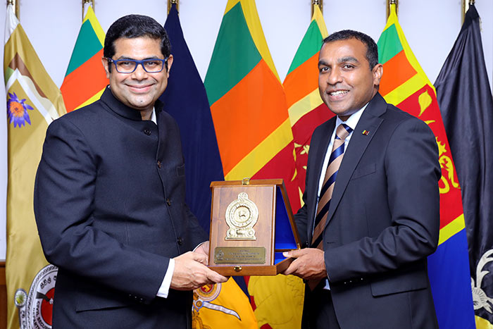 Vinod Kurian Jacob with Premitha Bandara Tennakoon