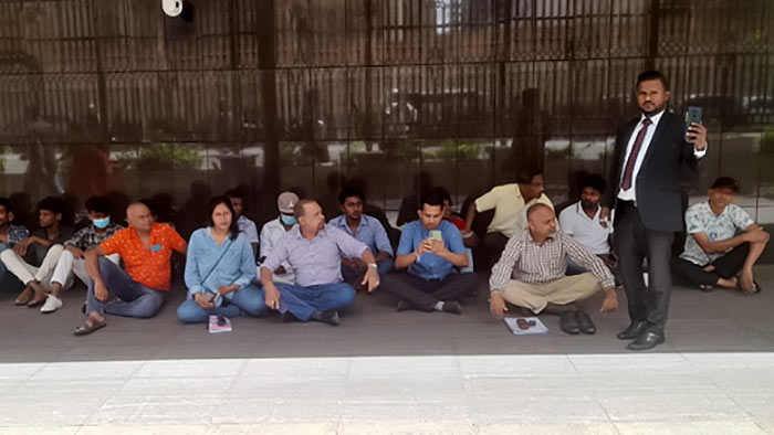 Nine persons arrested for forcibly entering Sri Lanka's Central Bank premises