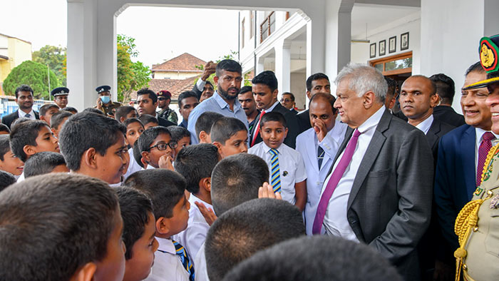 Sri Lanka President Ranil Wickremesinghe participated in the 150th Anniversary celebration of St. Thomas College in Matale