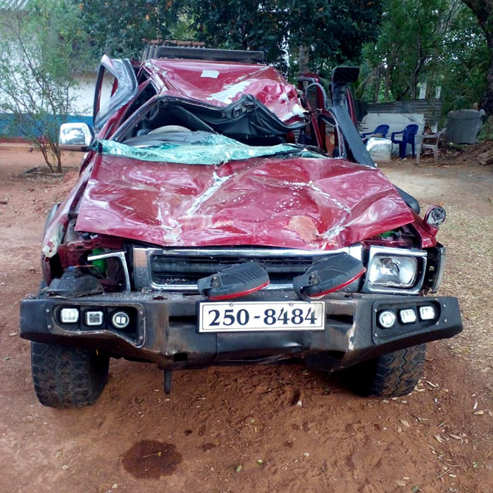 Jackson Anthony’s crashed vehicle