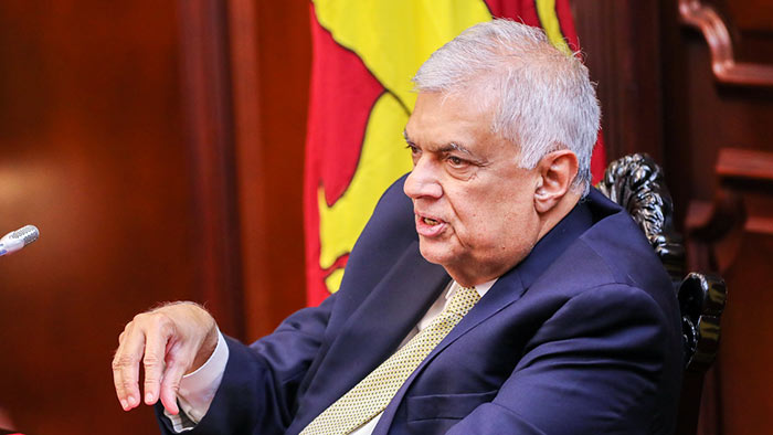 Sri Lanka President Ranil Wickremesinghe