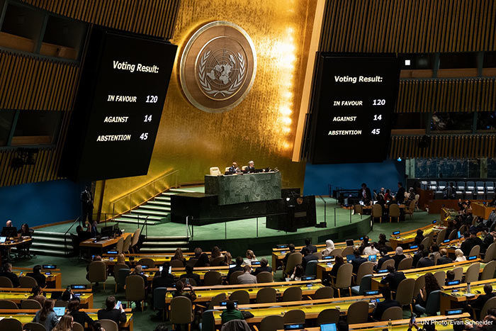 UN General Assembly on Israel-Hamas conflict