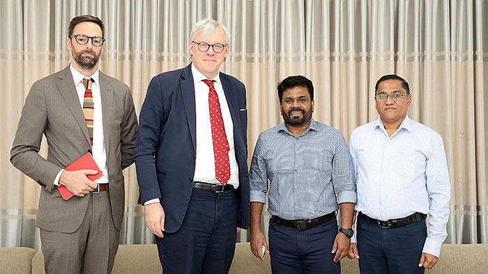 British High Commissioner Andrew Patrick meets NPP Leader Anura Kumara Dissanayake