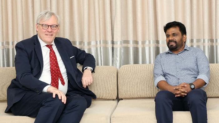 British High Commissioner Andrew Patrick meets NPP Leader Anura Kumara Dissanayake
