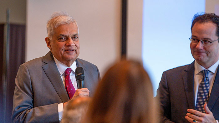 Sri Lanka President Ranil Wickremesinghe in Switzerland